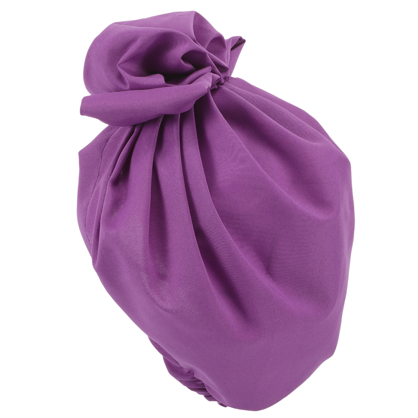 

Retro Pleated Turban Cap Elastic Bonnet Headband Lightweight Comfortable Wear Match Styles Decorative Hair Accessories Women Hat