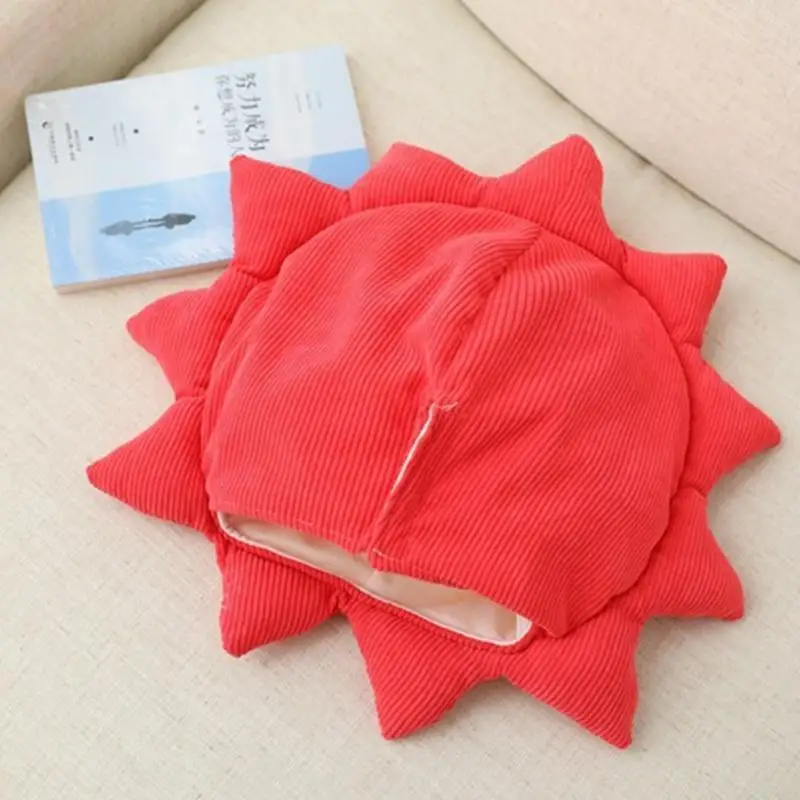 الكرتون عباد الشمس الأسد ل رئيس أفخم قبعة مضحك مضلع محشوة اللعب القبعات الدافئة إيرفلاب قبعة تأثيري صور الحفلات الدعائم #4