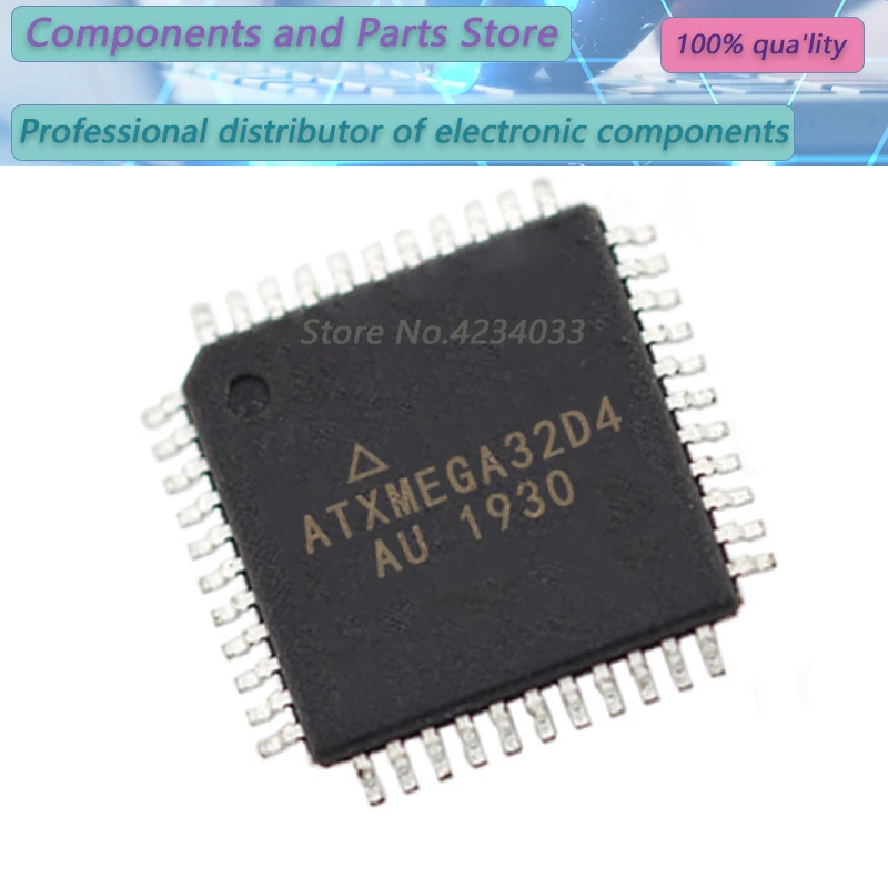 1PCS   ATXMEGA32D4-AU  ATXMEGA32D4-A  ATXMEGA32D4  TQFP44  new100%  ATXMEGA32D4-AU