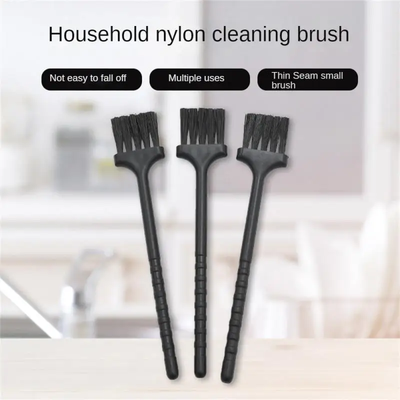 1pc Mini Kitchen Cleaning Nylon Brush Coffee Machine Soybean Milk Machine Juicer Garlic Press Ginger Shaving Gap Cleaning Brush