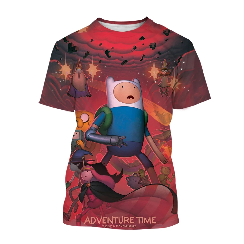 Hot Sale Adventure Time Men/Women/Kids 3D Printed T Shirt Short Sleeve Sreet Style Tees Top Shirt Oversize XXS~6XL