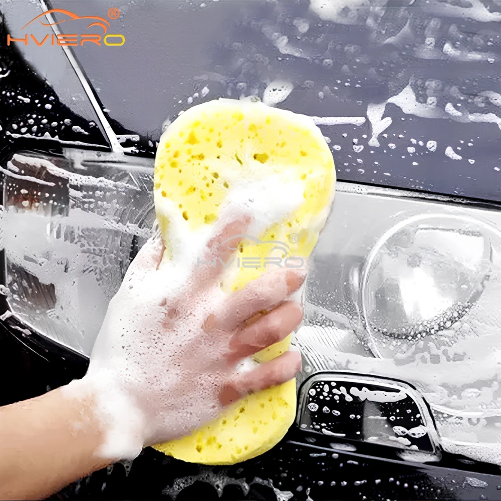 

Car Wash Sponge Soft Paint Cleaner Shampoo Multi-purpose Washers Cleaning Tool Compression Water Absorption Removal Random Color