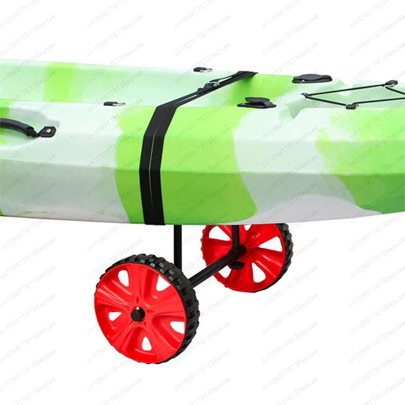 Canoe ATV Kayak Accessories Foldable and Adjustable for All-Water Use Kayak Wheeled Trolley