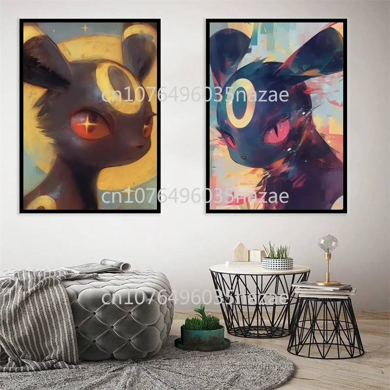 

Retro Home Cafe Wall Aesthetic Art Decoration, Cartoon, Pokemon, Poster, Ibang, Print Canvas Painting, Children's Christmas Gift