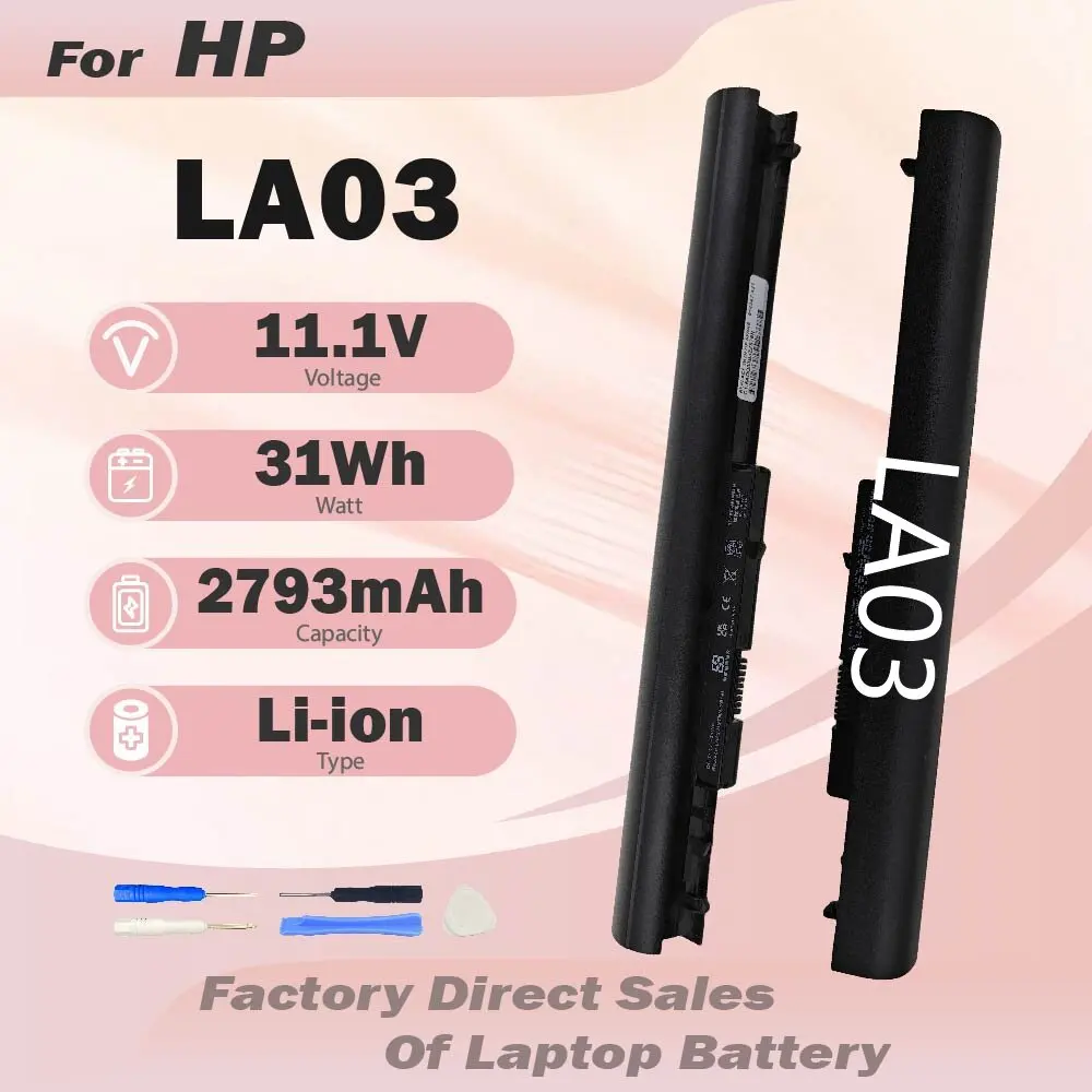 LA03 LA04 Battery For HP Pavilion 14 15 248 340 350 G1 TPN-Q131 TPN-Q132 728460-001 752237-001 15-1272WM 15-F233WM HSTNN-DB5M