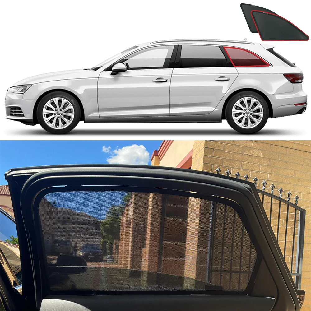 For Audi A4 Avant B8 Allroad 2008-2016 Magnetic Car Sunshade Front Windshield Curtain Rear Side Baby Window Sun Shade Visor