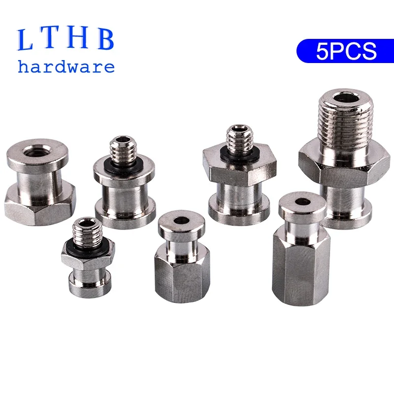 5PCS Manipulator Vacuum Sucker Fittings Hardware Adapter M4 M5 Thread Big Head Small Head Pneumatic Accessories Suction Cup Base