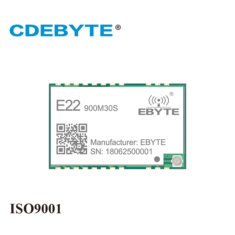 

SX1262 Беспроводной приемопередатчик 1 Вт LoRa 915 МГц E22-900M30S SMD Штамп-антенна IPEX 850-930 МГц TCXO радиочастотный передатчик и приемник