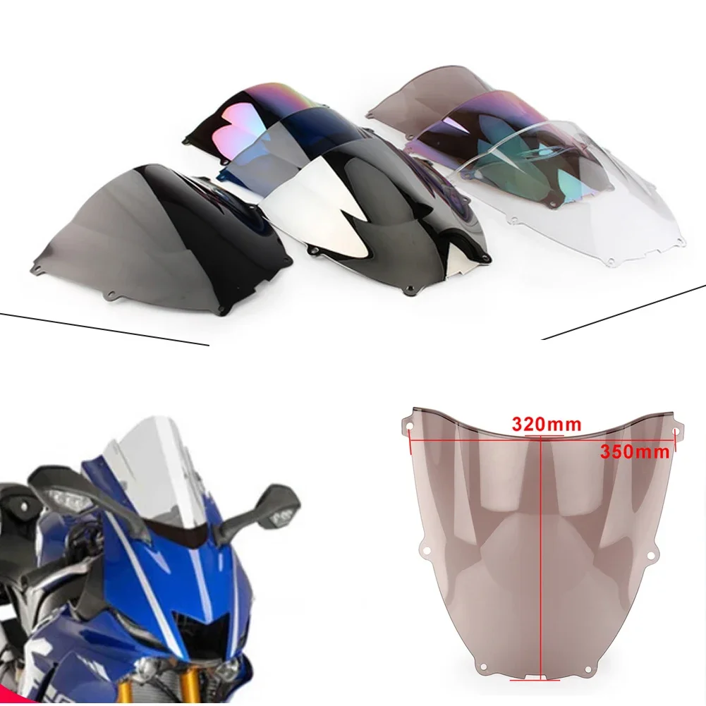 Motorcycle screen Double Bubble Windshield Deflector Protector WindScreen For Yamaha YZF600R YZF 600R 1994 - 2007 2006 2005 2004