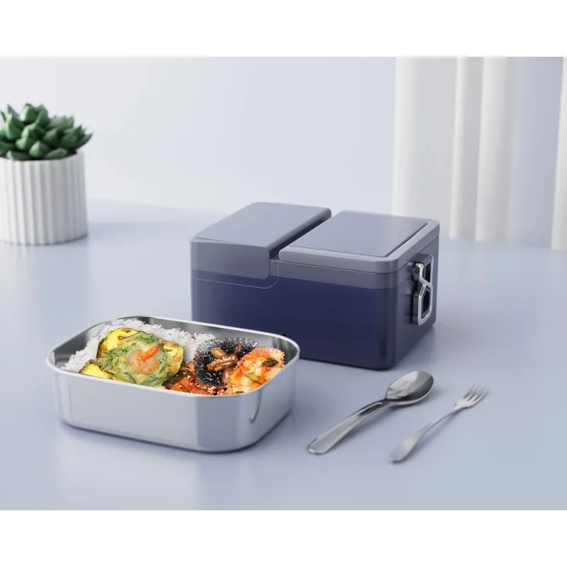 China Factory Wholesale 110v/220v Household Food Warmer Portable Stainless Steel Multi-Function Eco-Friendly Electric Lunch Box