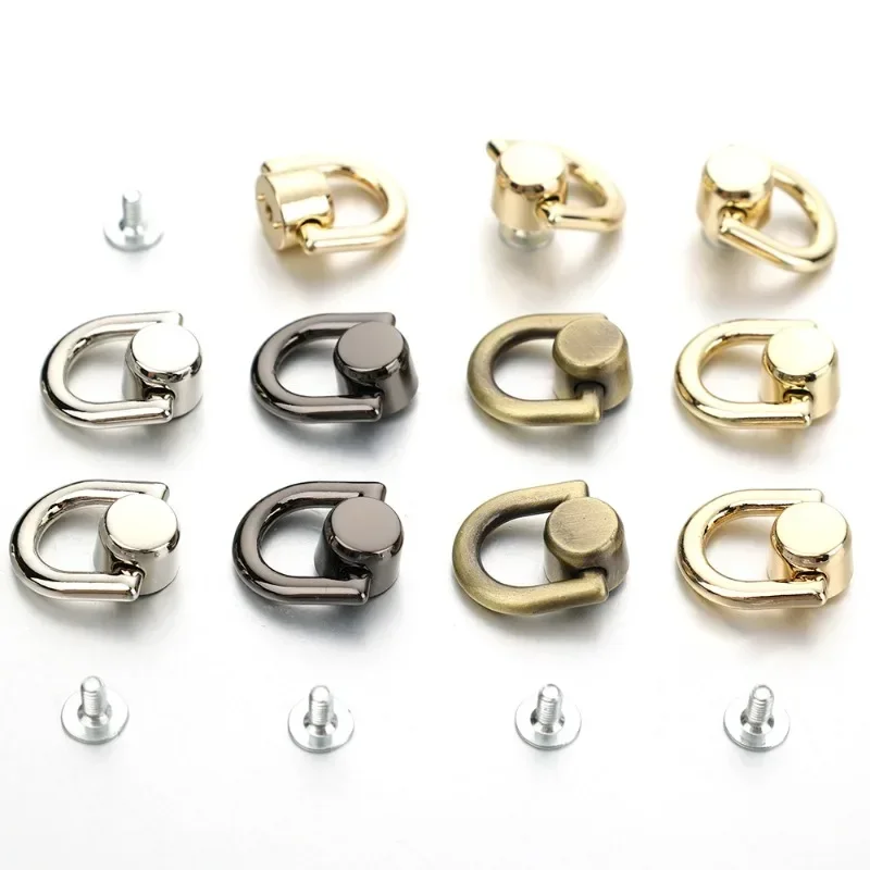 1/5 pçs saco de metal rebite prego fivela studs para diy bolsa cinto cabide couro artesanato bagagem fivela tong snap ferragem accessorie