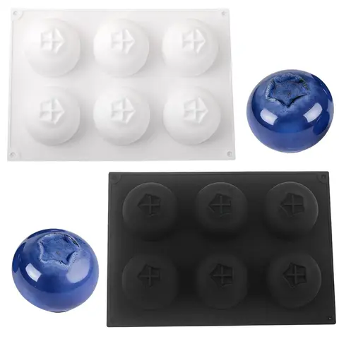 6-Cavity Blueberry Mousse Cake Mold