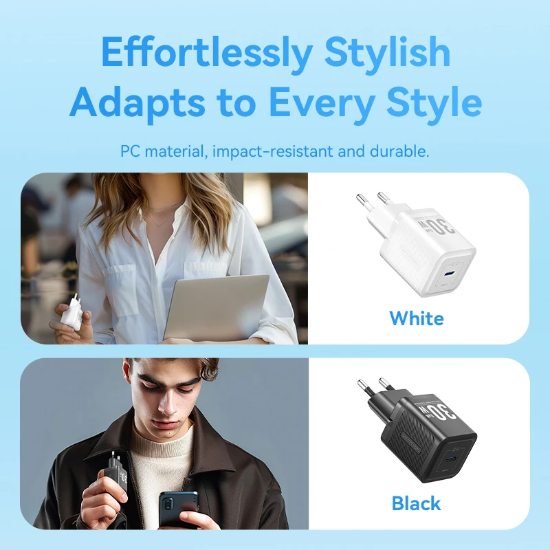 Vention 30W GaN شاحن PD3.0 PPS شحن سريع لسامسونج S25 S24 الترا آيفون 16 15 14 برو ماكس باد اللوحي شاحن الهاتف السريع