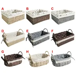 Rattan Storage Basket Decorative Baskets Household Items for Tabletop Dorm