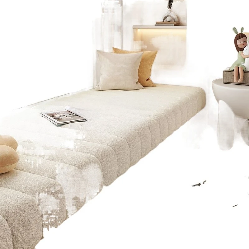 

Floor to ceiling windowsill mat shoe changing stool cream Internet celebrity bay window mat high end balcony seat cushion