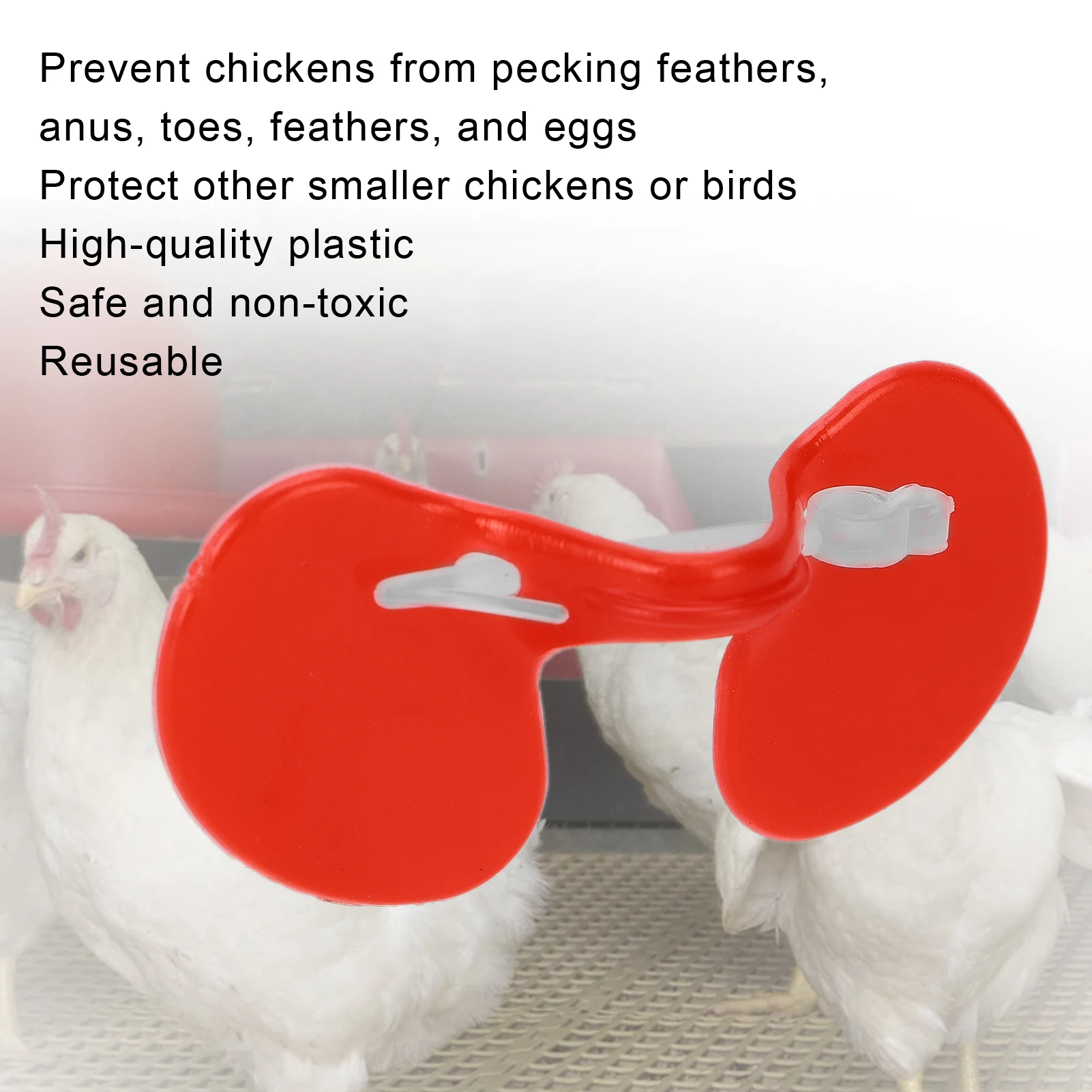 100Pcs Chicken Peeper Anti Pecking Chicken Goggle With Eye Emboli For Small Chicken