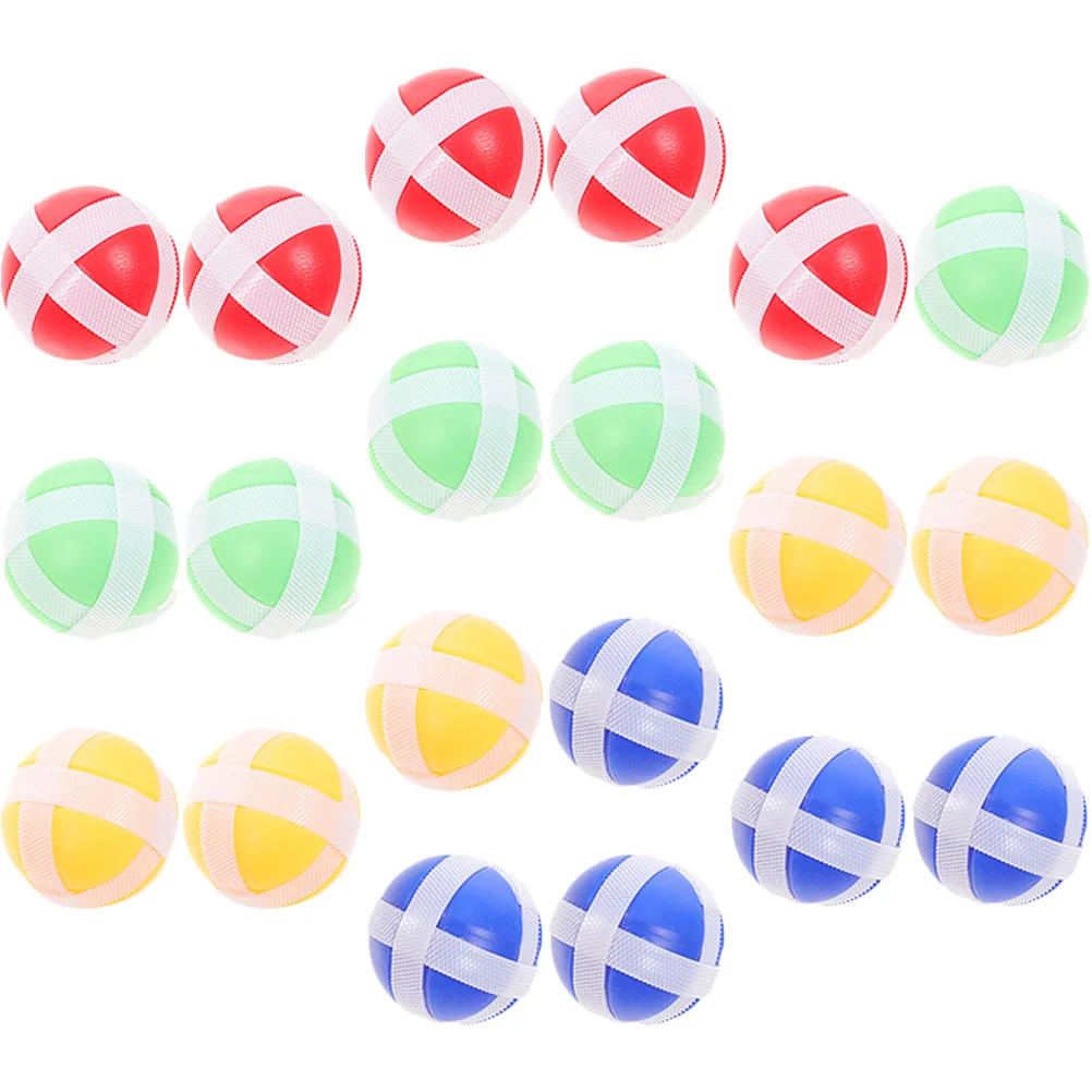 20 Pcs Hook and Loop Sticky Ball for Dart Board Game Accessories Balls Kids Toys Catch Indoor Child