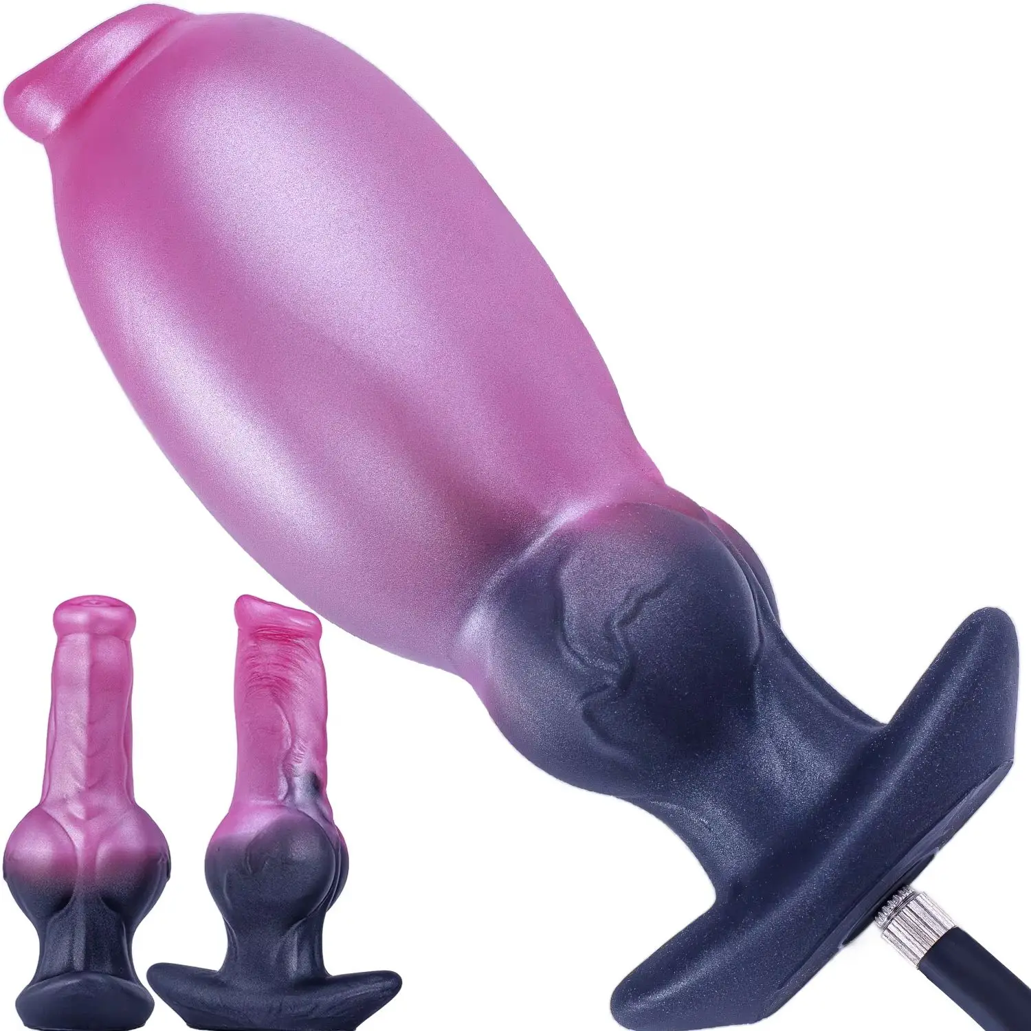 Inflatable Butt Plug Fancy Multicolor Dildo Masturbator Male Prostate Massager Female Clitoral Massager Dilator Adult Sex Toy