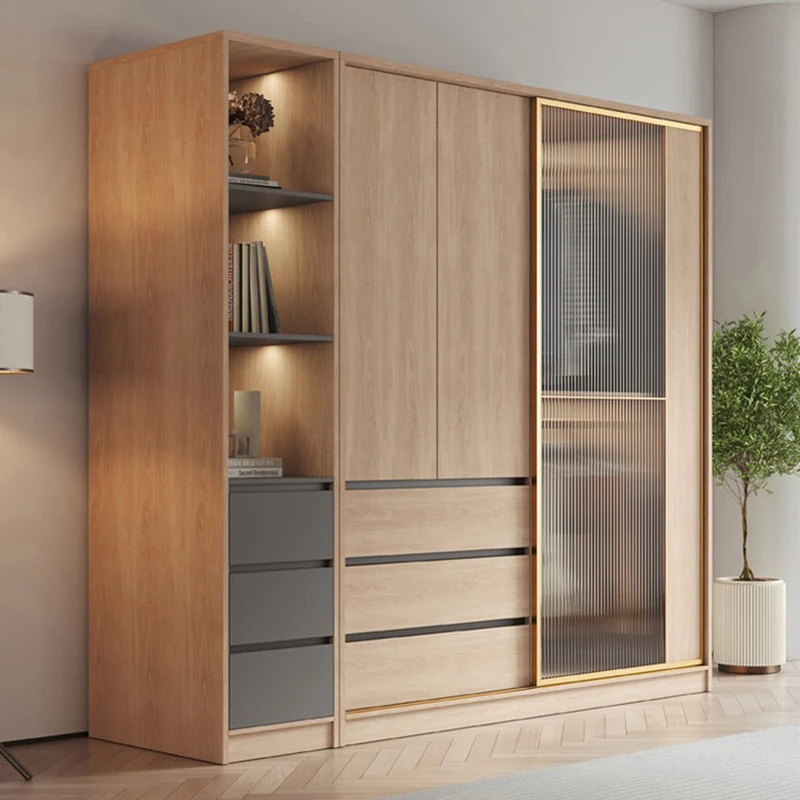 Display Organizer Wardrobes Apartment Modern Glass Clothing Rack Storage Cabinets Craft Nordic Closets Abiertos Home Furniture