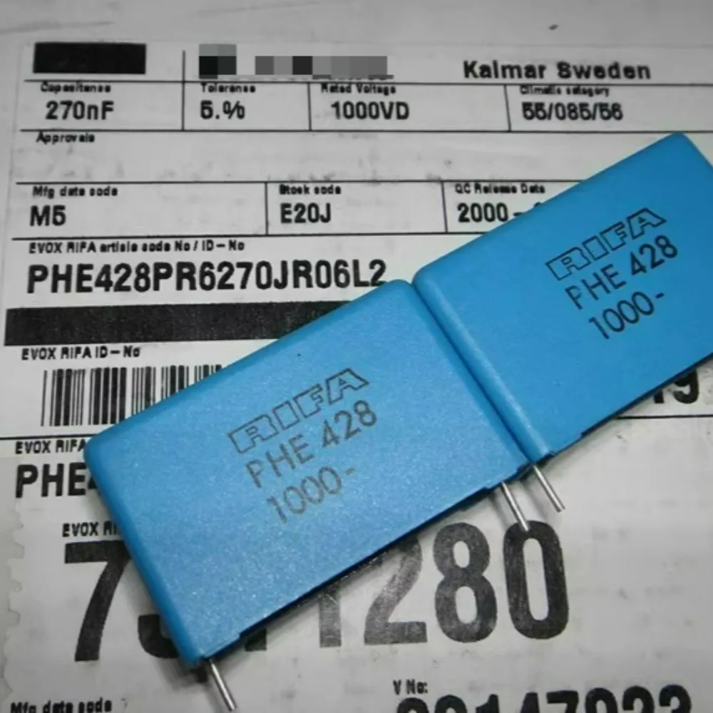 

RIFA PHE428 0.27uf/1000v 270nf u27 274 Brand New 38mm Film Capacitor