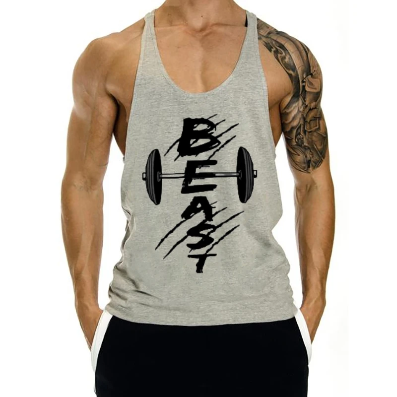 

Мужской хлопковый жилет 2025 — дышащий жилет для фитнеса для бодибилдинга, тренировок мышц в тренажерном зале, бега и концентрации мышц