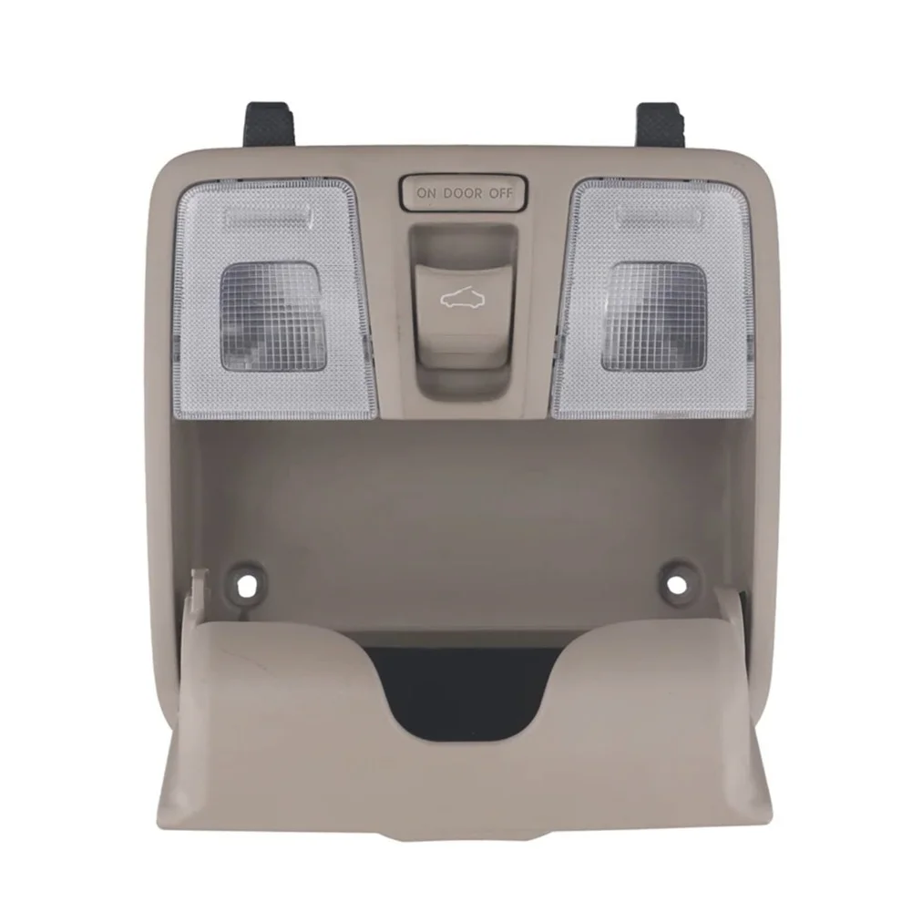 

Beige Light Front Map Lamp Car Interior Beige Replacement Reading Light Assembly Plastic Material Practical Design