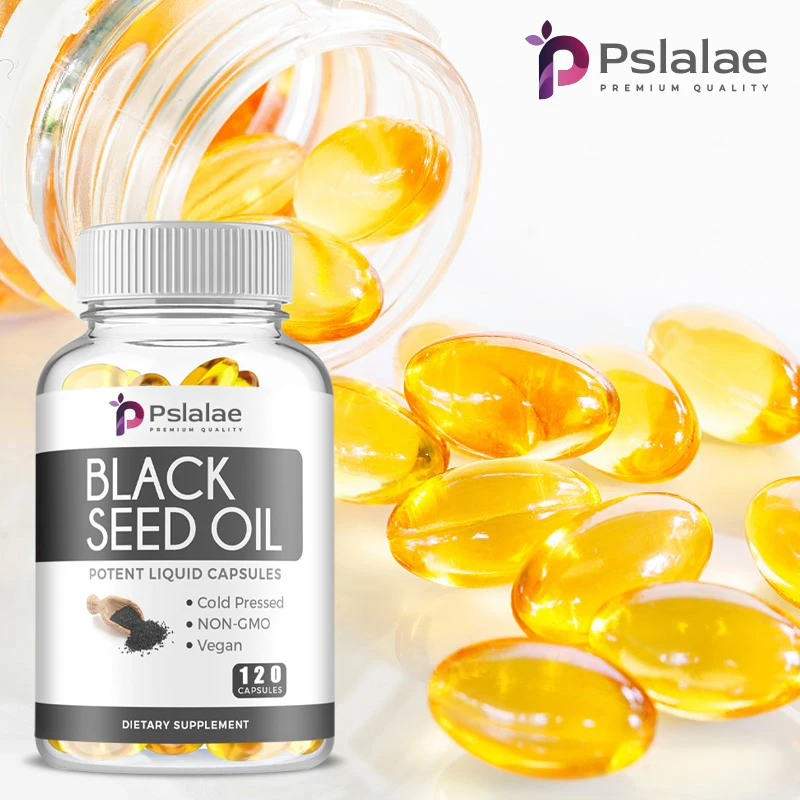 

Black Seed Oil - Antioxidant, Supports Overall Health, Hair Growth, Boosts Immunity, Improves Digestion, Non-GMO, Gluten-Free