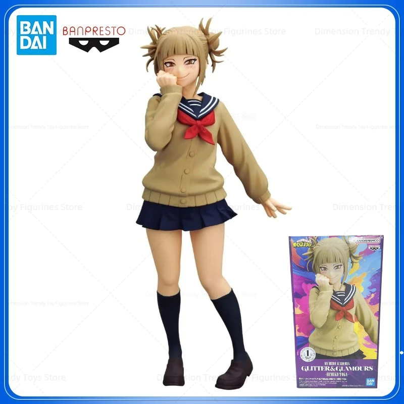 

In Stock Original Bandai Banpresto Glitter & Glamours series From The Anime My Hero Academia Himiko Toga anime figure Model DT