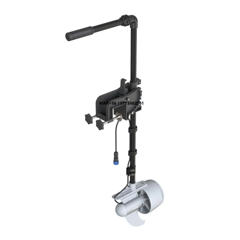 

S01 Boat Mounting Bracket+ Y02 Thruster+ B1 Battery 10.5kg Thrust Max Propeller Electric Power Fin Can Be Manually Steered