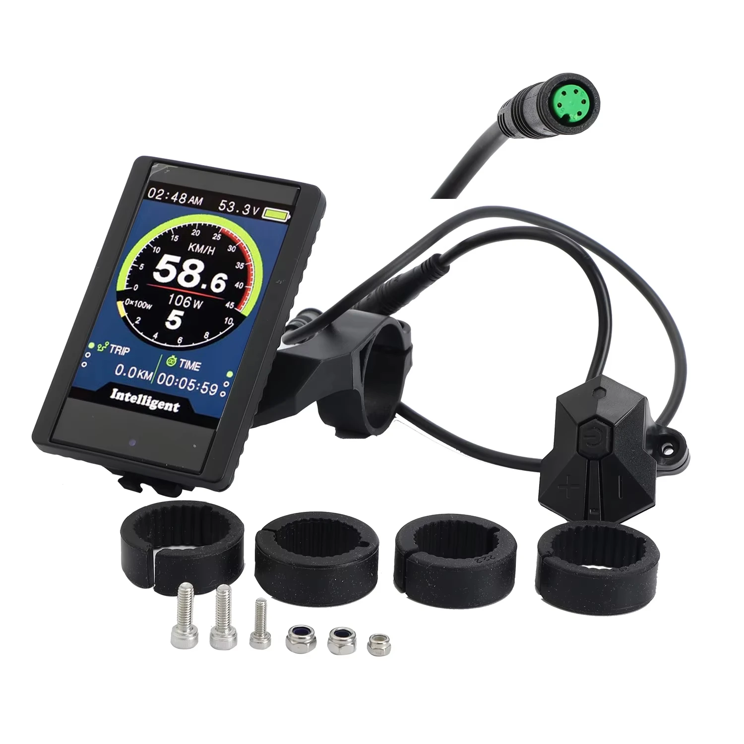 P850C UART Electric Bike Ebike TFT Display with USB Port for  BBS Mid Drive Hub Motor M400/G330 M620/G510 BBS HD