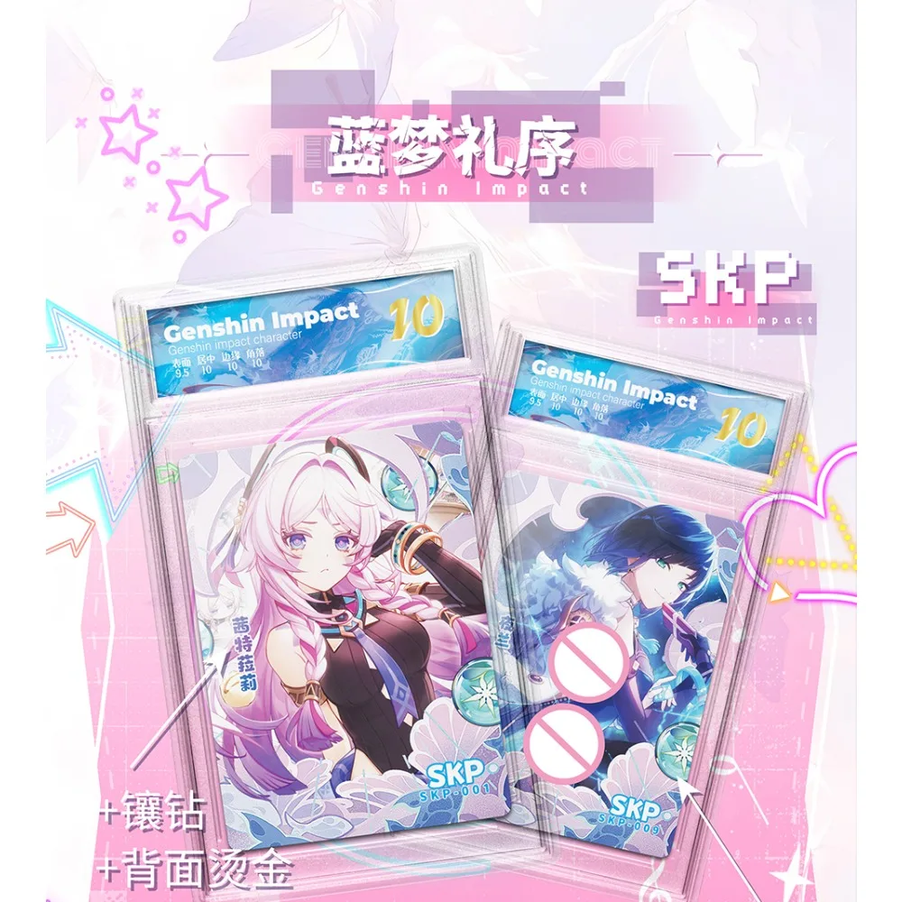 Genshin Impact Collection Card High Score Exploration Battle Game Popular Character Nahida Barbatos High Quality Card Fun Toys