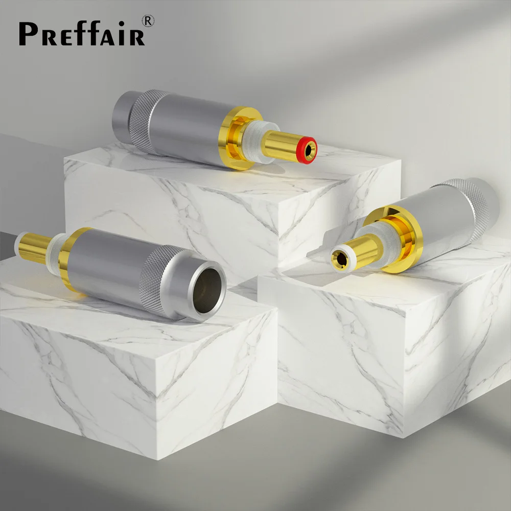 High End ODC21G ODC25G Power Connector Jack DC 5.5 2.1mm/2.5mm DC Power Cable Plugs for Hifi Audio Applications DIY