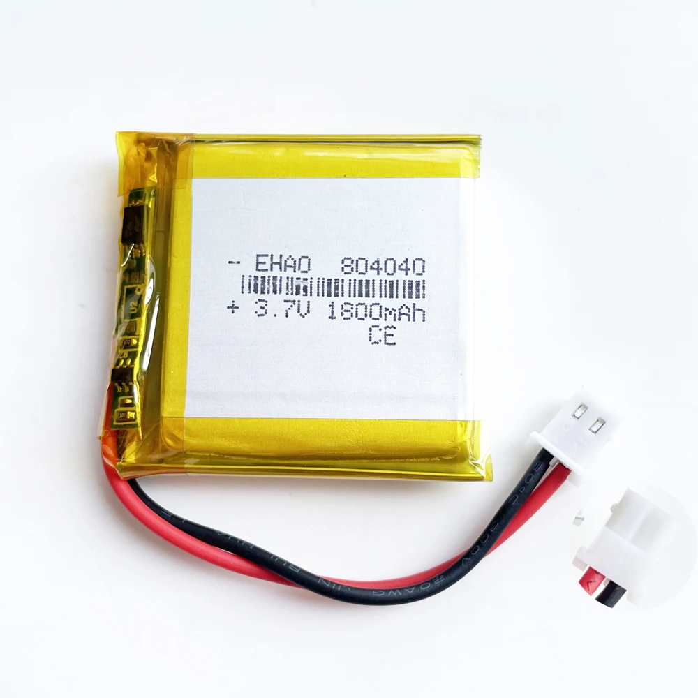 5 PCS 3.7V 1800m LiPo 충전식 배터리 804040 MX 5264 2pin 2.5mm 플러그, GPS DVD 모바일 비디오 게임 원격 전자 책 태블릿 PC