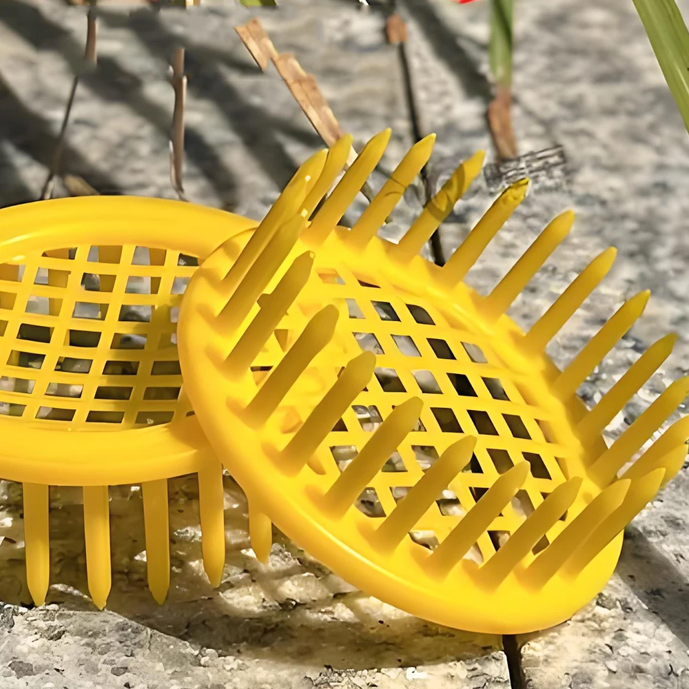 2Pcs-120PCS Yellow Round King Cage Press In Locate In Comb Mark Honeycomb Plastic Queen Cage Beekeeping Equipment  for Beekeeper
