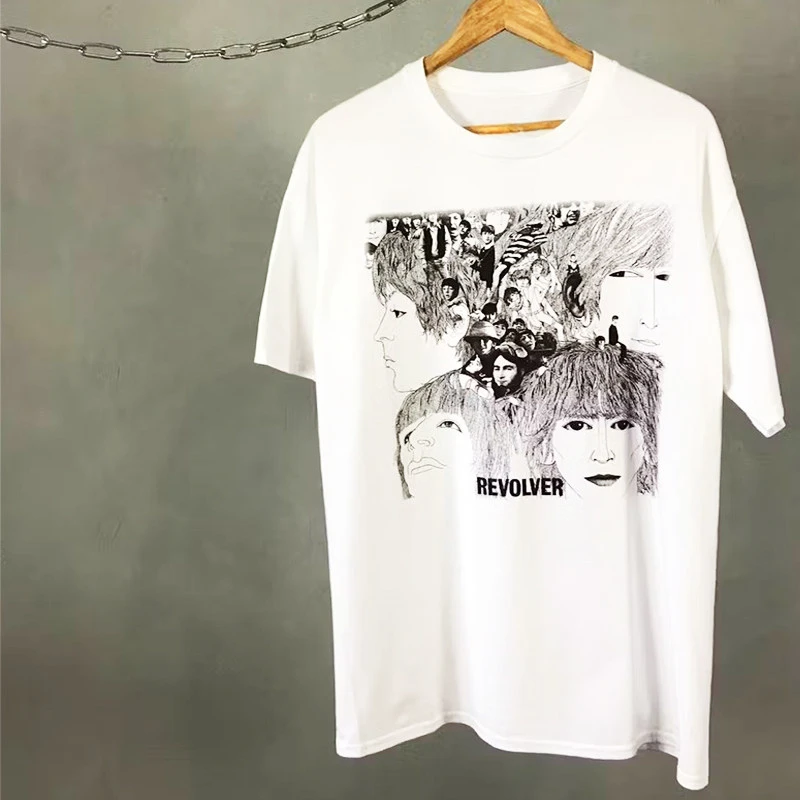 Summer Y2k The Beatles - Vintage Rock American Retro Oversized Printed T-Shirt