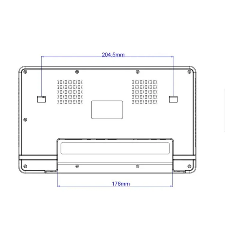 10.1 Inch Wall Mount Touch Screen Panel PC Plastic NFC/RFID Meeting Room Booking System with POE Power Supply Stock RK3288 CPU