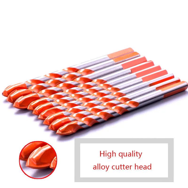 1Pcs 6mm-12mm Elektrische Werkzeuge Diamant Bohrer Hammer Beton Keramik Fliesen Metall Bohrer Runde Schaft DIY Wand Loch Sah Bohren
