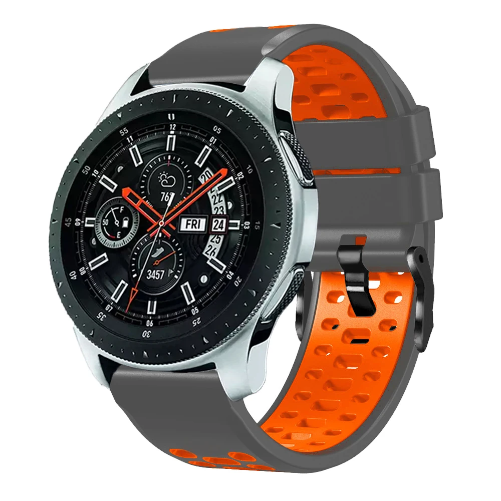 22mm Silicone Band For Samsung Galaxy Watch 46mm Strap for Galaxy Watch 3 45mm Gear S3 Frontier Classic Sport Watchband Bracelet