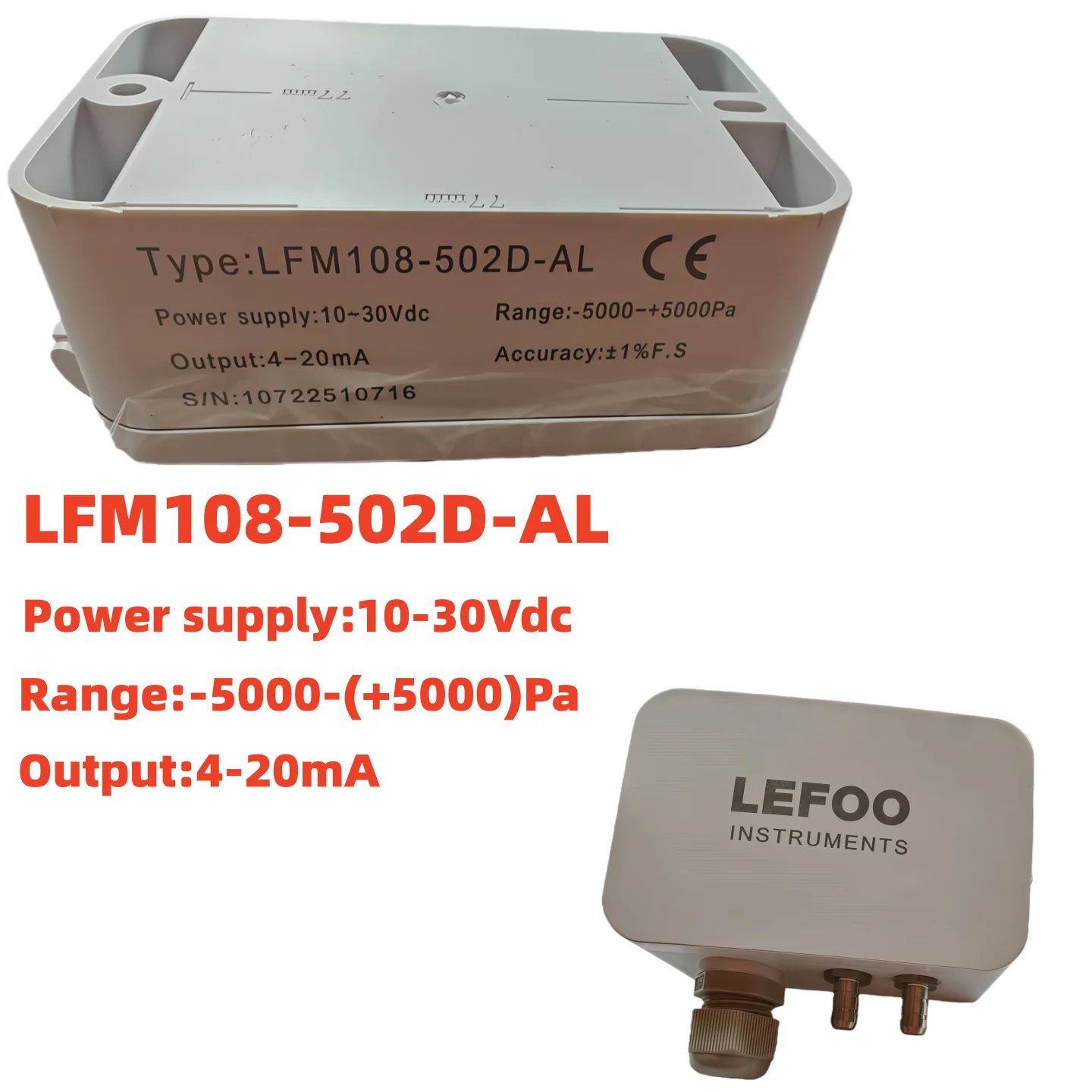 Variant: -5000 to 5000PA