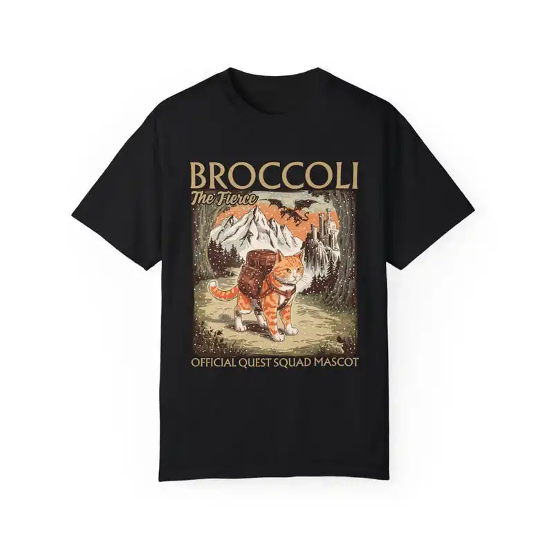 Broccoli The Fierce T-Shirt, Sworn Protector of The Quest Squad Tee, Fourth Wing Inspired Fantasy Bookish Shirt