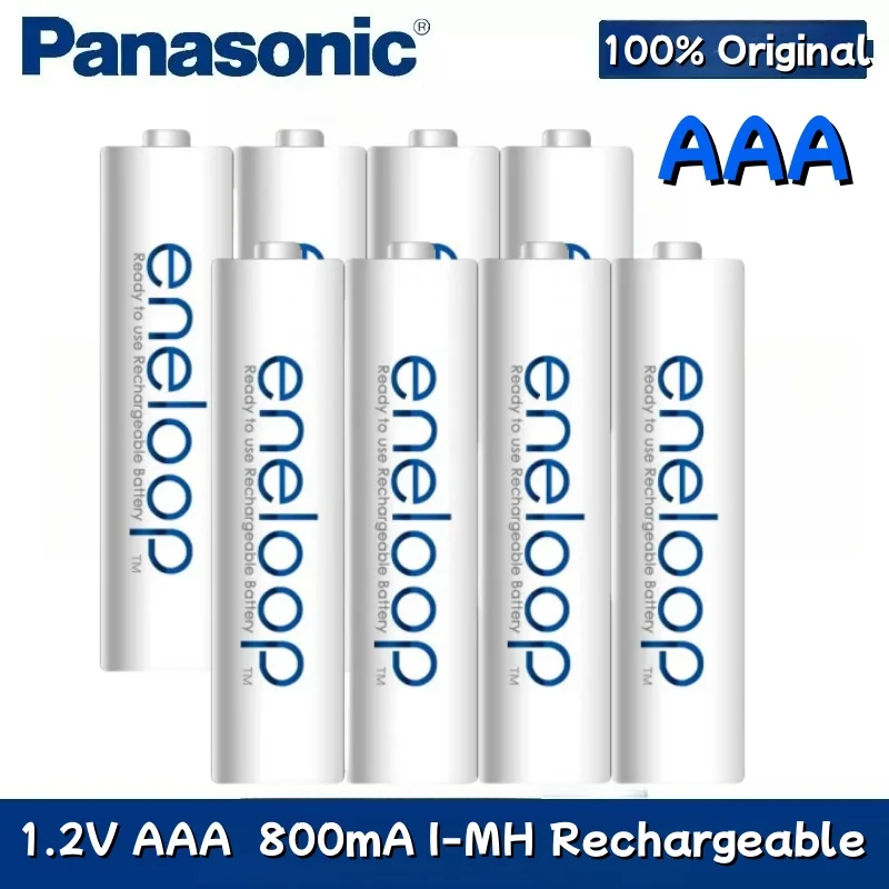New Panasonic Eneloop 800mAh AAA 1.2V NI-MH Rechargeable Batteries For Electric Toys Flashlight Camera Pre-Charged Battery