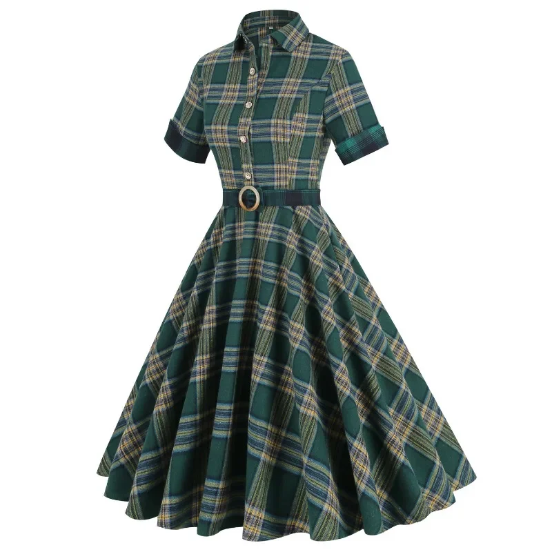 Robe de soirée Pin Up LatejPrint pour femme, manches courtes, rétro, vintage, rockabilly, balançoire, robes éducatives, décontracté, été, nouveau, 2025