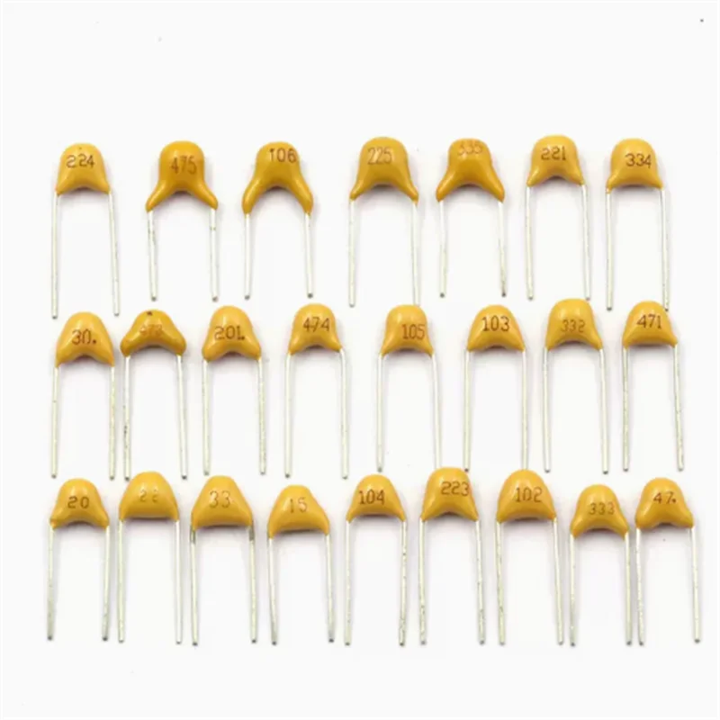 50PCS MLCC Monolithic Ceramic Capacitor50V 10PF-10UF 4.7UF 10NF 101 221 331 561 102 222 472 103 104 224 474 105 225 106 P=5.08mm