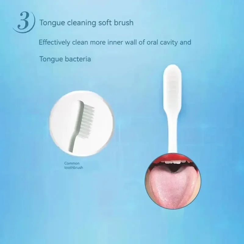 Clogate 6pcs Adult Soft Bristle Toothbrush Whitening Oral Hygiene For Sensitive Gums And Teeth Manual Toothbrush For Home Use