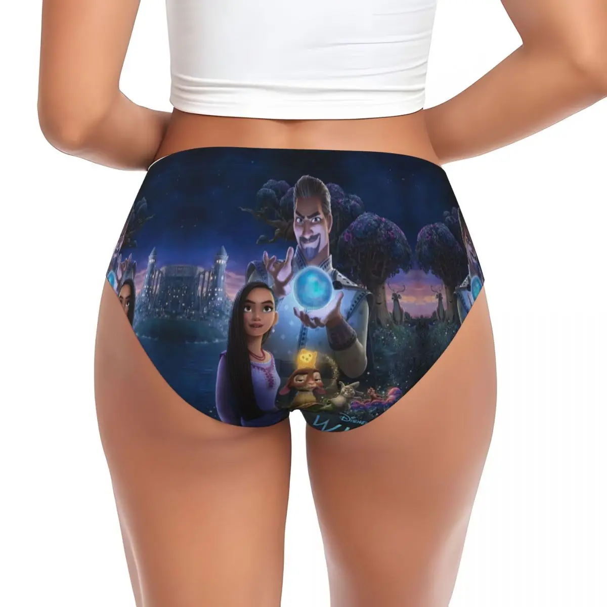 Custom Women's Wish Movie Printing Panties Underwear Female Stretch Briefs Underpants