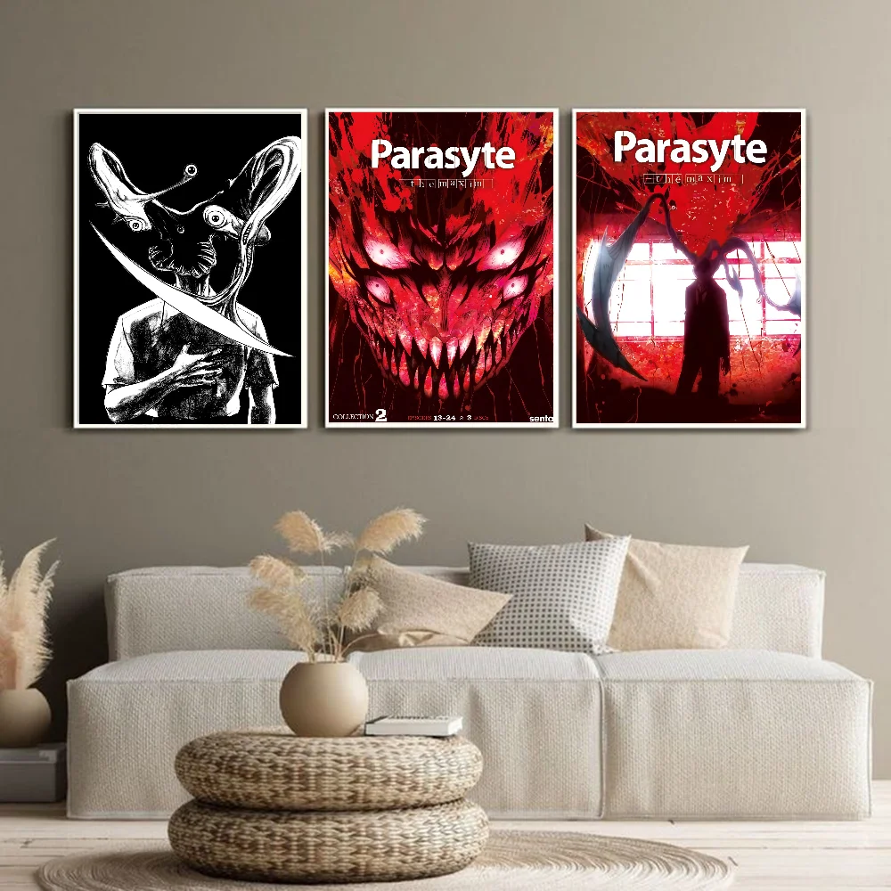 أنيمي P-Parasite مكسيم المشارك مقاوم للماء جدار الفن عالية الجودة طباعة الفيلم الملصقات لغرفة المعيشة غرفة الرجعية ديكور هدية