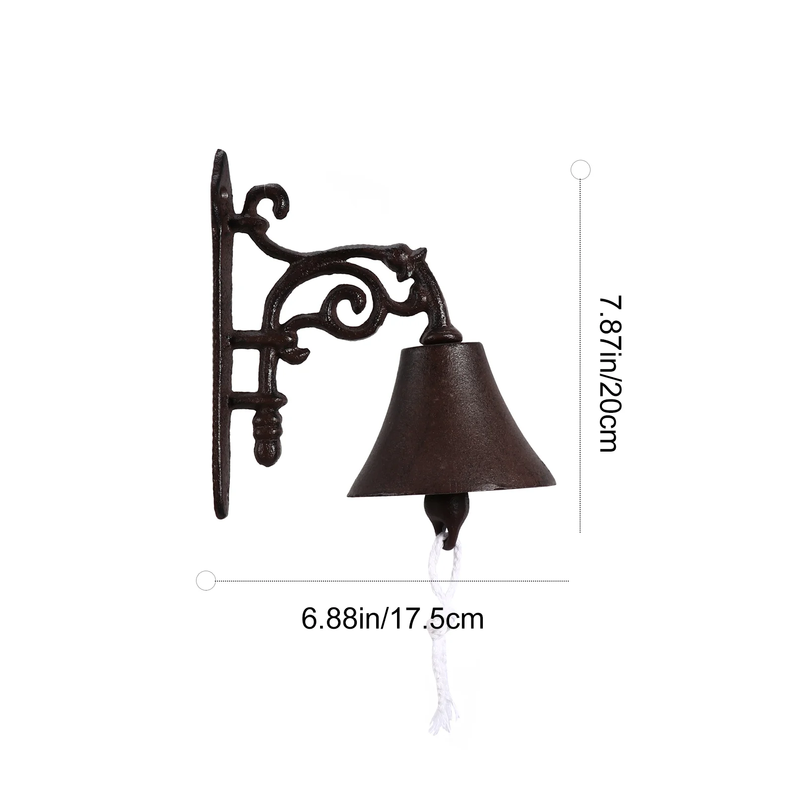 Retro Doorbell Chime Rustic Wall Hanging Shaking Garden Vintage Wind Chimes The