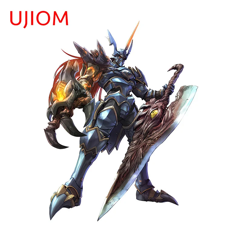 UJIOM 13cm X 10cm Soul Calibur Cartoon Wall Sticker Personality Waterproof Sword Living Room Decal Decoration Accessories