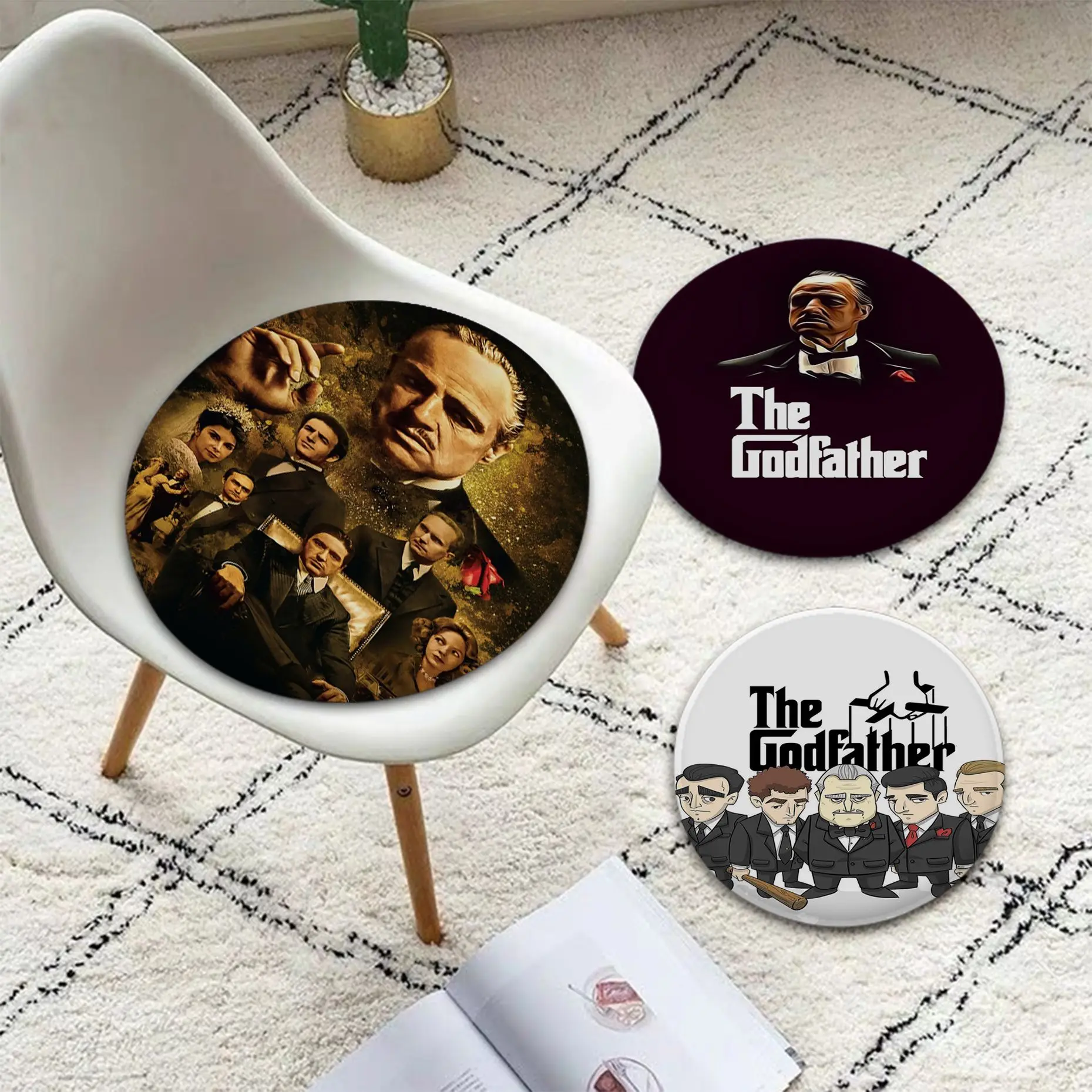 The Godfather Simplicity Multi-Color Seat Cushion Office Dining Stool Pad Sponge Sofa Mat Non-Slip Chair Cushions