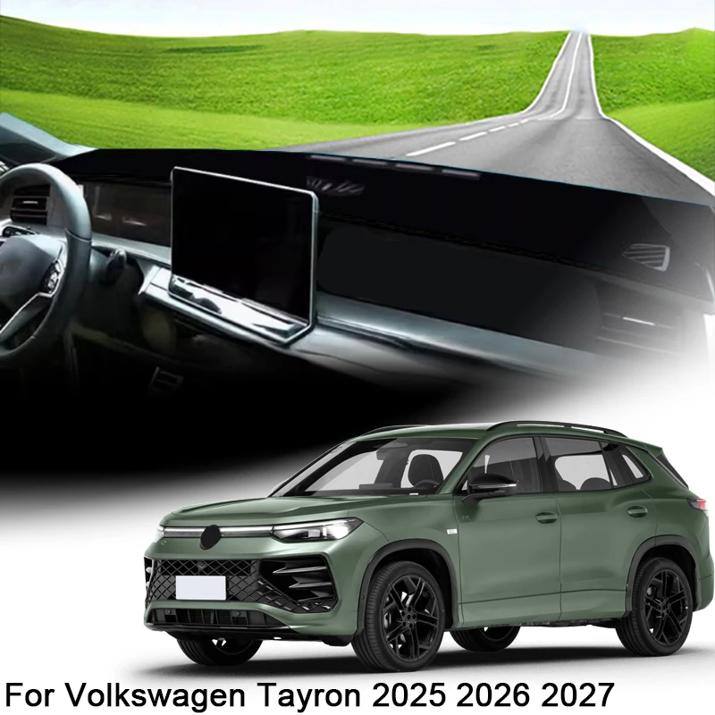 

For Volkswagen Tayron 2025 2026 2027 Car Dashboard Protective Mat Shade Cushion Pad Rose Carpet Mat Cover Automobiles Accessory